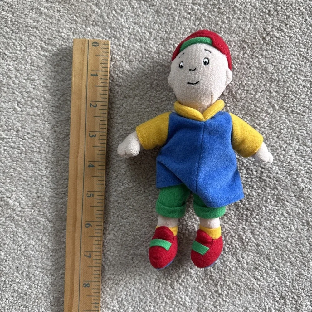 Caillou Plush Doll Small Stuffed Toy PBS Kids Vintage 7